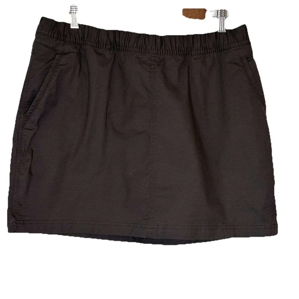 Prana Skort Womens *LG Black Stretch Built In Shorts Activewear Golf Tennis Hike